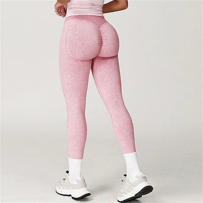 Yoga Pants Leggings Women Seamless Sports Yoga Pant High Waist Ribbed Gym Clothes Fitness Workout Wear Scrunch Bum Tights XP264