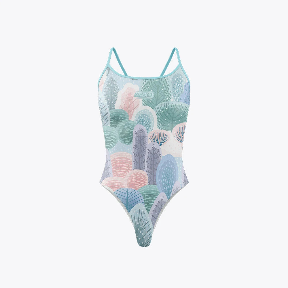 Women One Piece Swimsuit Triathlon Suit Comfortable Swimwear Training Beachwear Athletic Open Back Fitness Plus Size