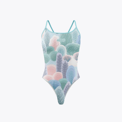 Women One Piece Swimsuit Triathlon Suit Comfortable Swimwear Training Beachwear Athletic Open Back Fitness Plus Size