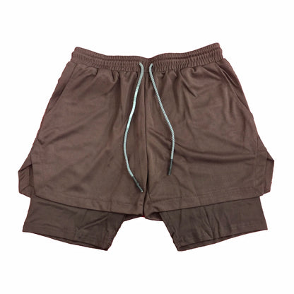 Men's Multi Pocket Shorts Fitness Shorts Casual Beach Sports Lined Skinny Shorts Everyday Style Mesh Camouflage Running Shorts