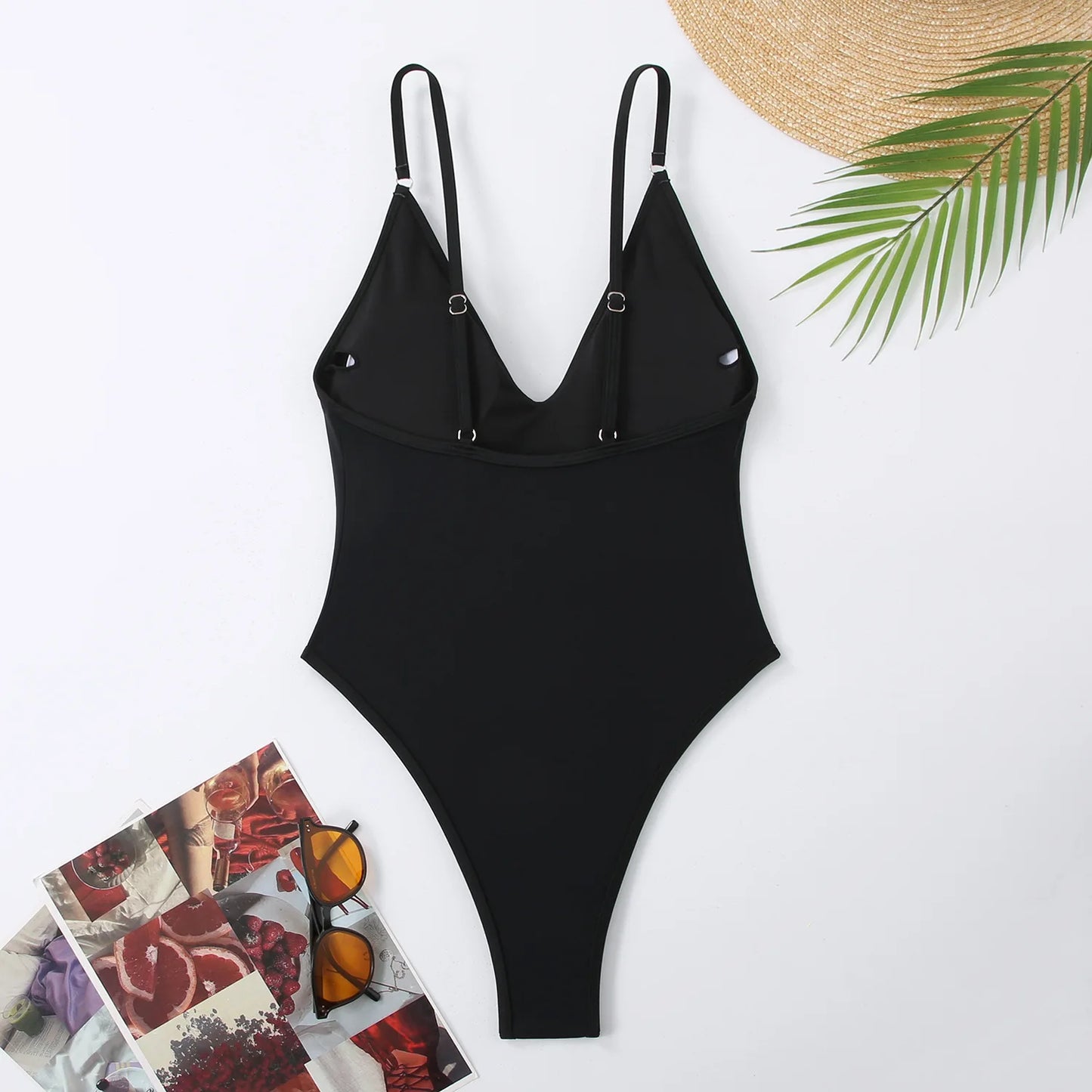 One Piece Swimsuit Women Summer Holiday Swimwear Thong Monokini Bathing Suit Mujer Micro Bikini Solid Neon Yellow