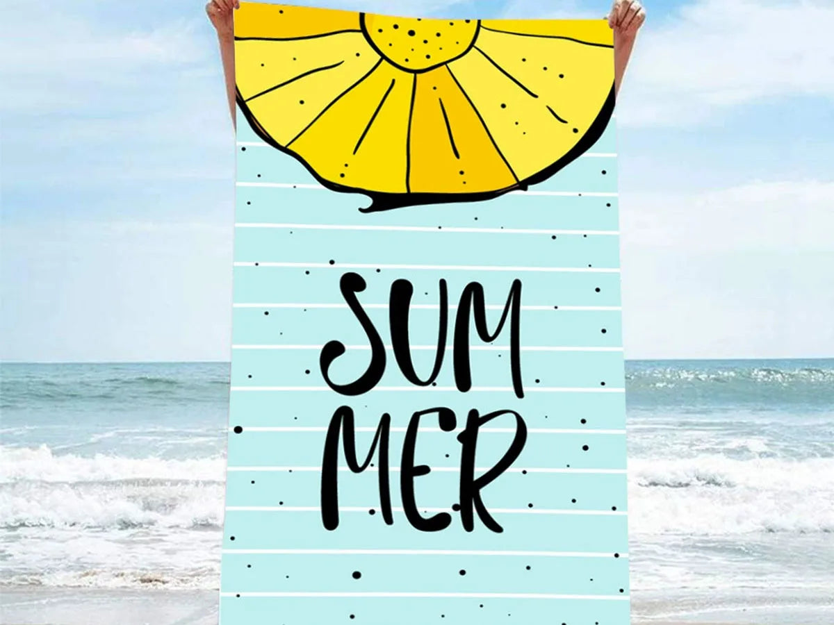 Beach towels, printed towels, beach vacation towels, absorbent beach towels