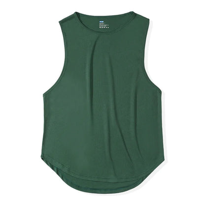 Men's Quick-Drying Sport T-shirt for Fitness and Marathon Workout Sleeveless Basketball Vest Loose Running Tank Top