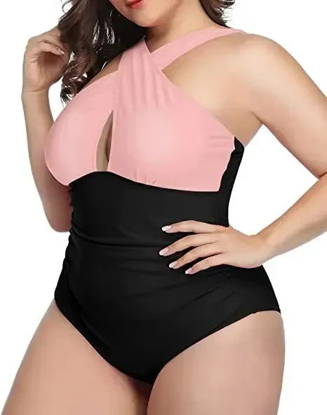 One-Piece Swimsuit for Women Size L-3XL Ladies Push Up Swimwear Swimming Suits Bathing Beachwear Bathers