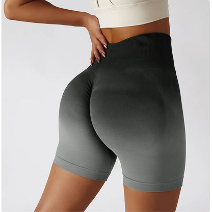 Summer Seamless High Waist Yoga Shorts Butt Lift Cycling Shorts Gym Shorts Women Pants Breathable Tie-dye Sports Leggings Women