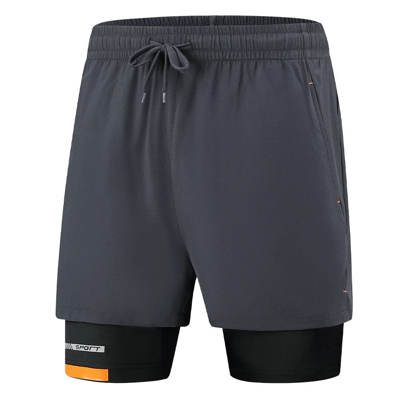 Two Piece Men'S Beach Quick Dry Running Sports Board Black Shorts Casual Oversize 8XL 9XL Pants Trousers
