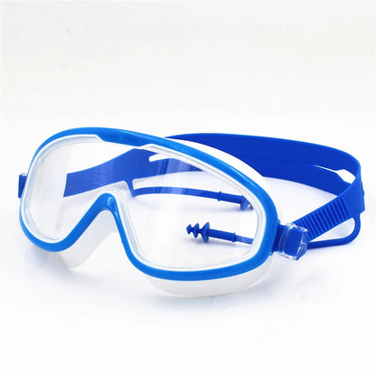 Big frame Professional Swimming Waterproof soft silicone glasses swim Eyewear Anti-Fog UV men women goggles for men women