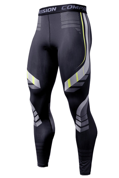 Mens Compression Pants Quick Dry Fit Men Leggings Fitness Running Tights Trousers Male Sportswear Training Sport Gym Leggings