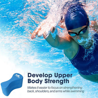 Pull Buoy Swim Training Leg Float for Adults & Youth Swimming Pool Strokes & Upper-Body Strength Red