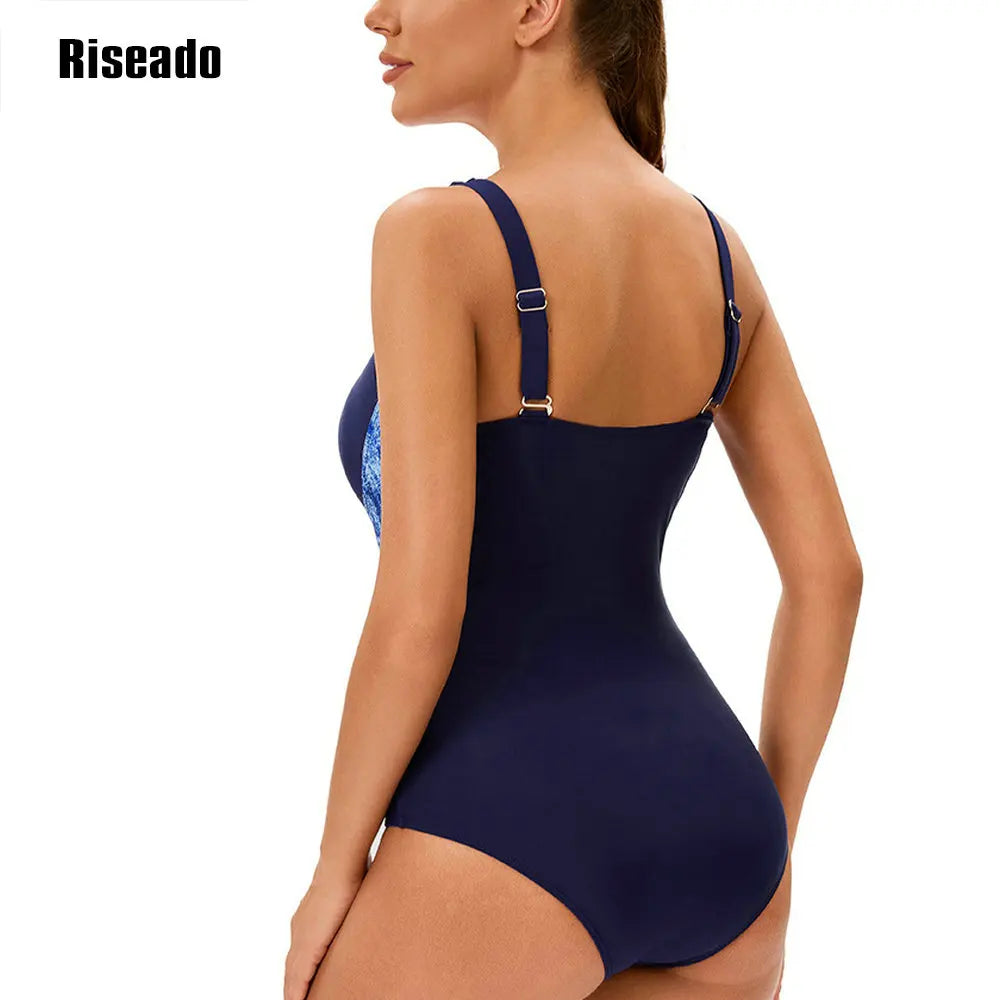 Women's Soft Cup Sporty Strap One Piece Swimwear- Women's One Piece Swimsuit with Comfort and Durability