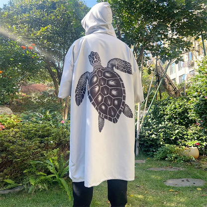 Poncho Towel Change Robe Poncho Quick-drying Hooded Bath Towel Swimming Robe Beach Swimming Surfing Towel Adult