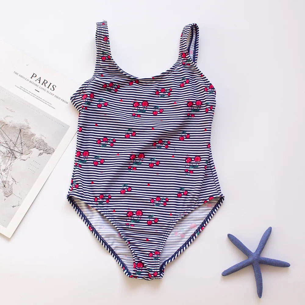 Teens Girls Swimsuit One-Piece Floral Fish Scale Unicorn Children's Swimwear Baby Girls Beachwear 4 5 6 7 8 9 10 11 12 13 Years