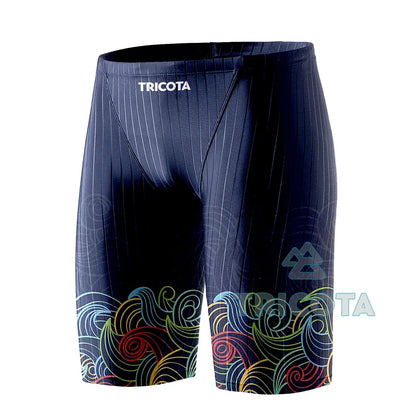Rash Men Swim Jammer Swimwear Durable Athletic Training Endurance Swimming Trunks Summer Beach Pants Breathable Surfing Shorts
