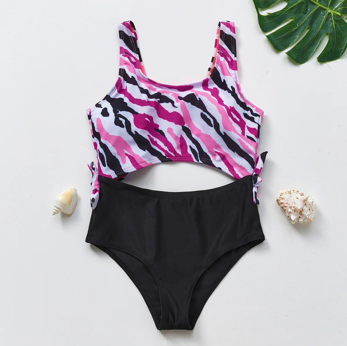 UV Baby Girls Swimsuit Two Piece Swimming Bikinis Ruffles Beach Bathing Suit Tops Shorts Kids Swimwear for Girls 2-10 Years