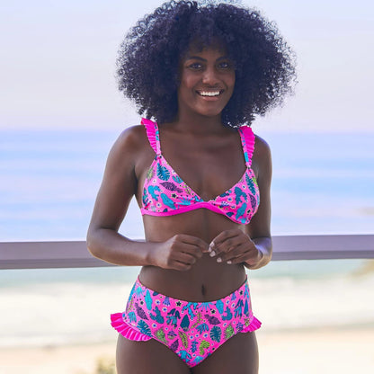 Brazilian Bikini Set Women Print Biquini Female Cut Bikinis Swimwear Push Up Swimsuit Bath Suit