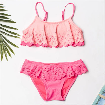 Multi Style Multi Colour Kids Girls Bikini Set 2025 New Print Girls Kids Swimwear Swimsuit Summer Children  Bathing Suit