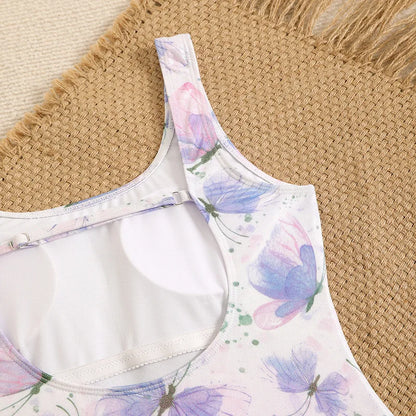 Mermaid Scales Print Bodysuit One Piece Swimsuit Women Swimwear Racing Sports Bathing Suit Woman Monokini Beach Wear