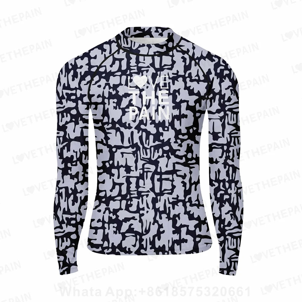 Men Swimming T-shirt UV Sun Protection Rash Guard Diving Swimwear Long Sleeve Surfing Suit Gym Clothes Beach Surf
