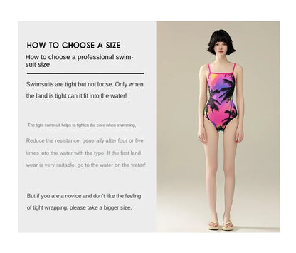 One-piece Racing Swimsuit Women Triangle Professional Training Swimming Pool Advanced Feeling Spa Swimwear