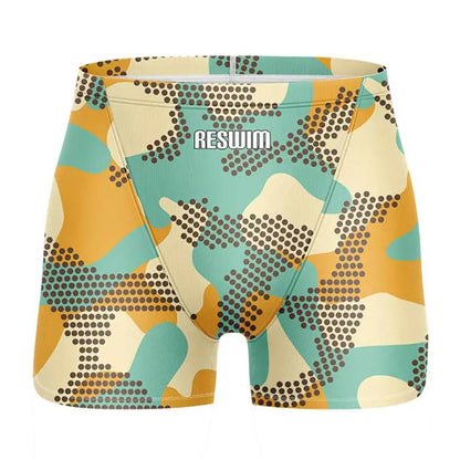 Swim Boxers Summer Men's Swim Jammer Shorts Endurance Athletic Training Swimsuit Swimming Trunks Swimsuit New Swimming Jammers Surfing Shorts