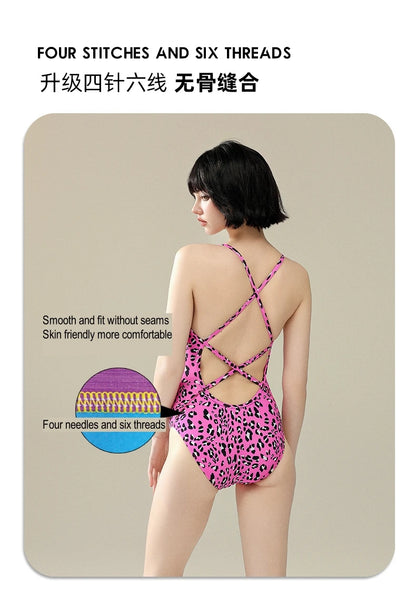 5 Designs Women Professional One-Piece Swimsuit Swimwear