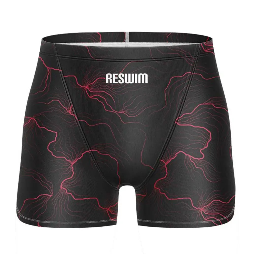 Summer Men's Swim Jammer Swimsuit Shorts Swimming Trunks Beach Tights Shorts Surfing Diving Swimwear Gym Jammers Lycra Pants