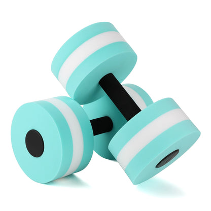 Aquatic Dumbells 2pcs Water Aerobic Exercise Dumbbell Pool Resistance Water Aqua Fitness Barbells Hand Bar Exercises Equipment