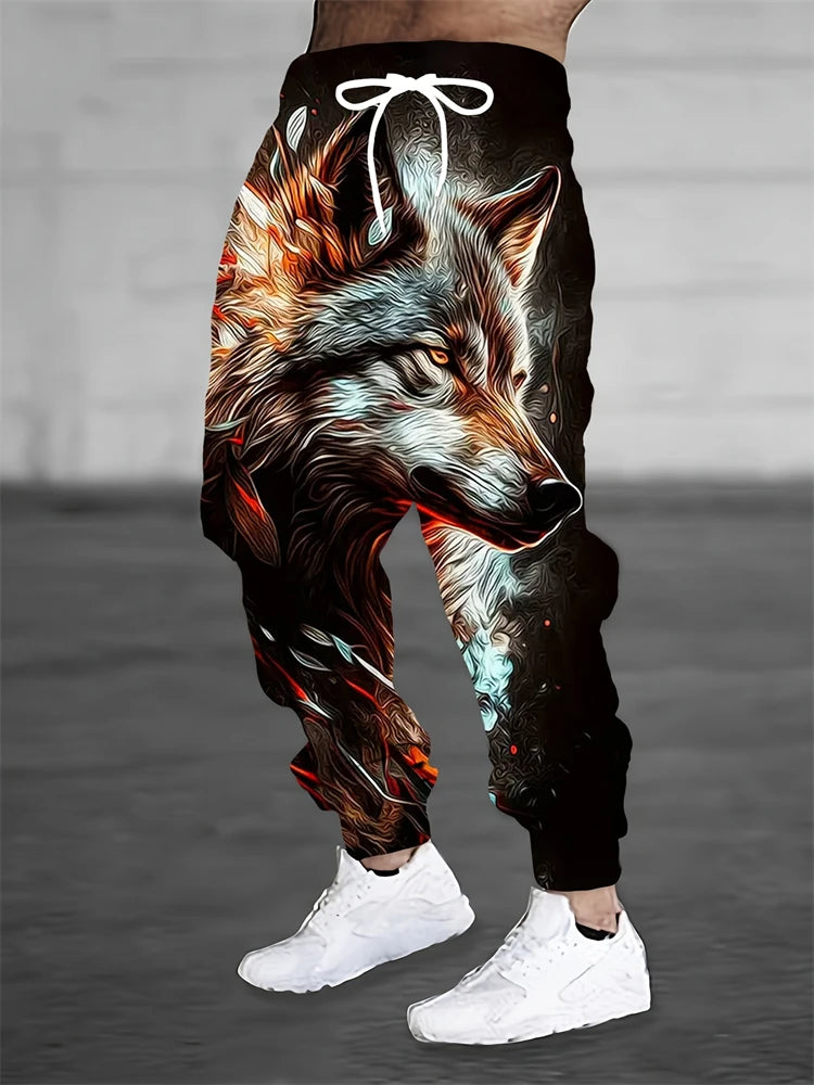 Men's Sports Pants Fashionable And Versatile Loose-fitting Sports Pants Spring And Autumn Casual Retro-style Sports Pants