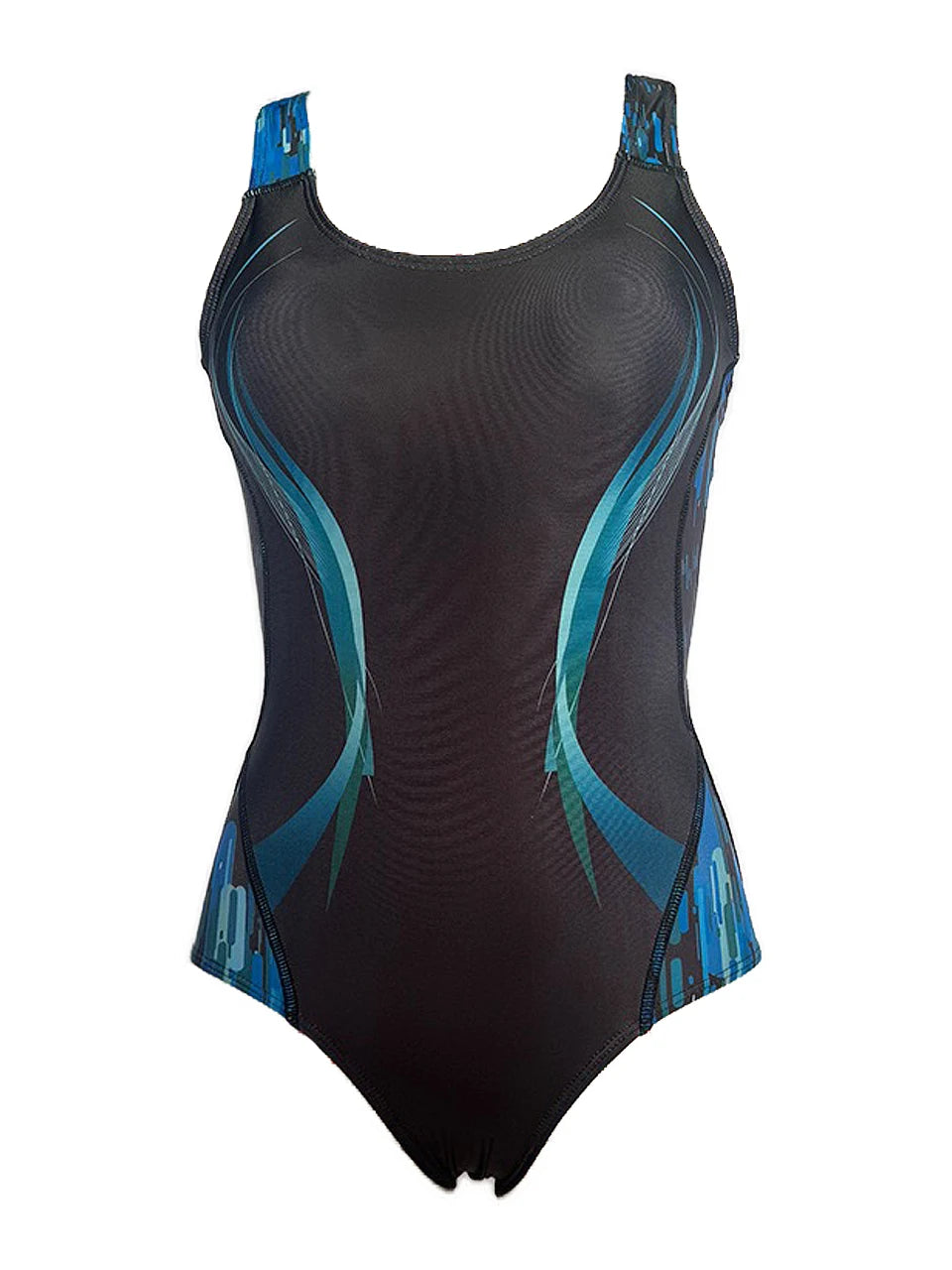 Slim Printed One Piece Swimsuit Women Back Hollow Sporty Swimwear Female Bathers Bathing Swimming Suit Padded Beachwear