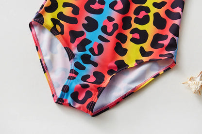 Kids Swimwear for Girls Flamingo Print One-pieces Swimming Suit Summer Beach Swimsuit Children Infant Bathing Suit Bikini