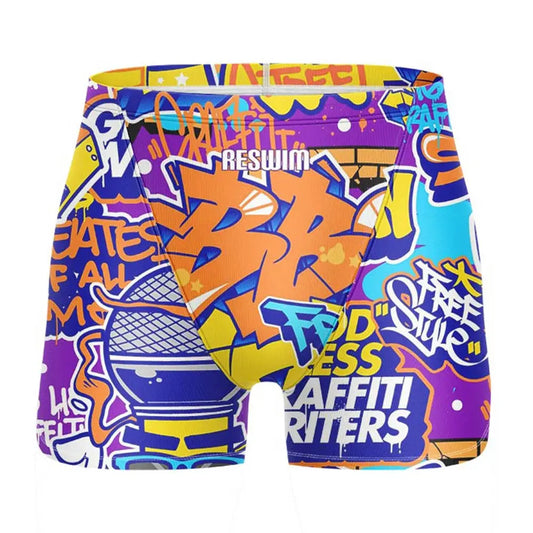 Summer Swimming Trunks Men's Swim Jammer Surf Shorts Endurance Athletic Training Swimsuit Pants GYM Swimwear Beach Tights Shorts