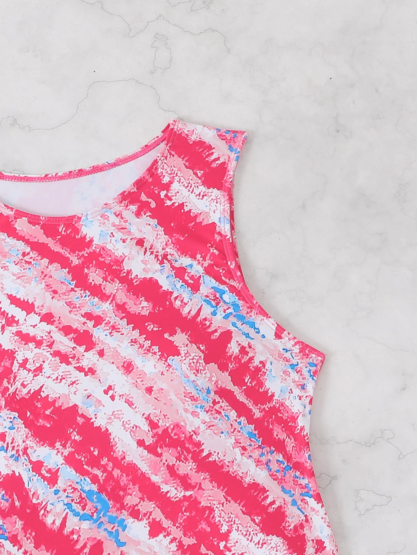 Striped Tankini Two Pieces Swimsuit Women Drawstring Swimwear Female Bathers Bathing Swimming Swim Suit Summer Beachwear