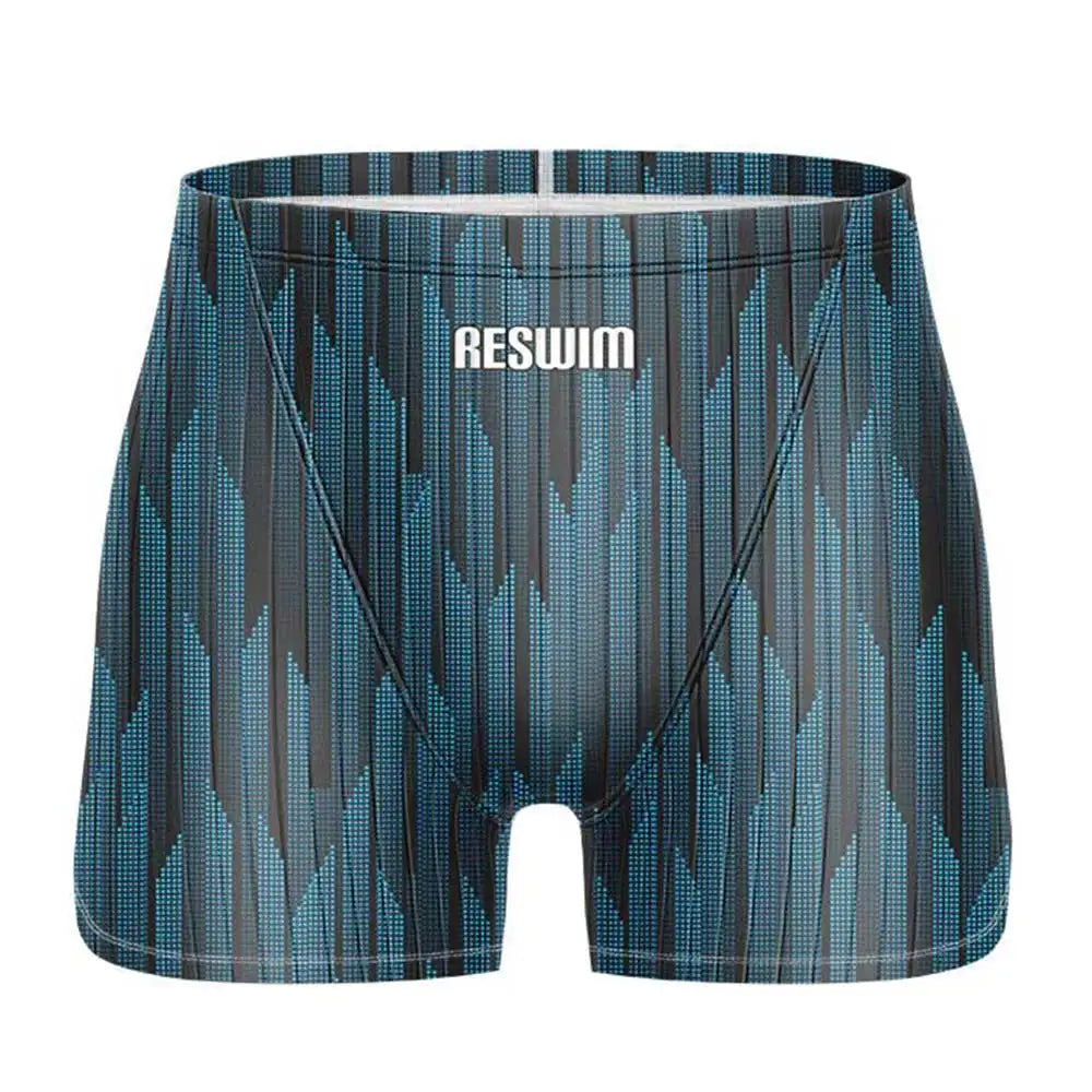 Men's Swim Jammer Swimsuit Shorts Swimming Trunks Athletic Training Swimwear Man Endurance Beach Tights Swimsuit Size 6XL