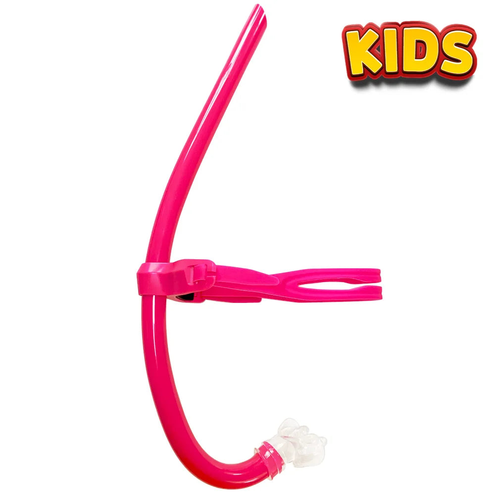 Swim Training Snorkel Center-Mount Front Comfortable Mounted Silicone Mouthpiece Junior Swimmers Equipment For Adult Youth Kid