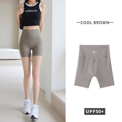 Thin Sharkskin Push Up Mini Shorts Women Slim Tight Butt Lifter Safety Shorts Sport Fitness Yoga Cycling Shorts