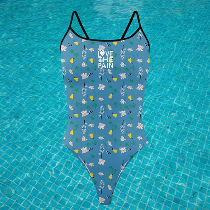 Love The Pain Women One-Piece Beachwear Triathlon Functional Training Swimwear Bathers Pool Practice Squad