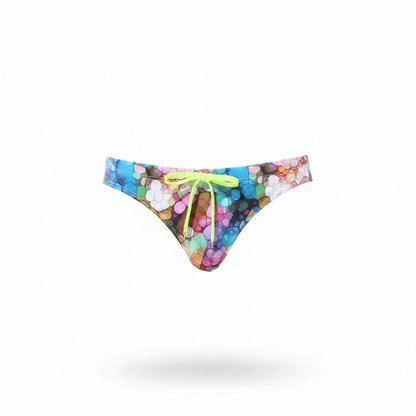 Fashion Print Swimwear Mens Swim Briefs Low Waist Men Swimming Trunk Shorts Pool Men's Bathing Suit Beach Surfing Man Swimsuit