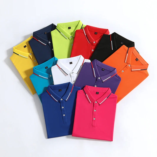 Oversized 5XL 6XL Men's Casual Polo Shirts Short Sleeve Sports 200g Golf T-Shirts