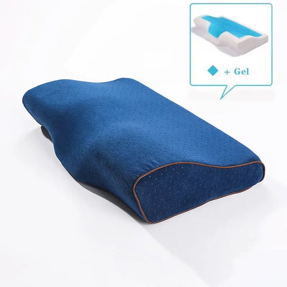 Gel Pillow Orthopedic Memory Foam Pillow 60x35cm Soft Summer Ice-cool Slow Rebound Sleep Pillow with Pillowcase Health Care