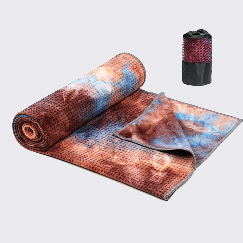 Anti slip hot yoga towel, made of absorbent soft ultra-fine fiber, available in various colors, suitable for Bikram Pilates   ﻿