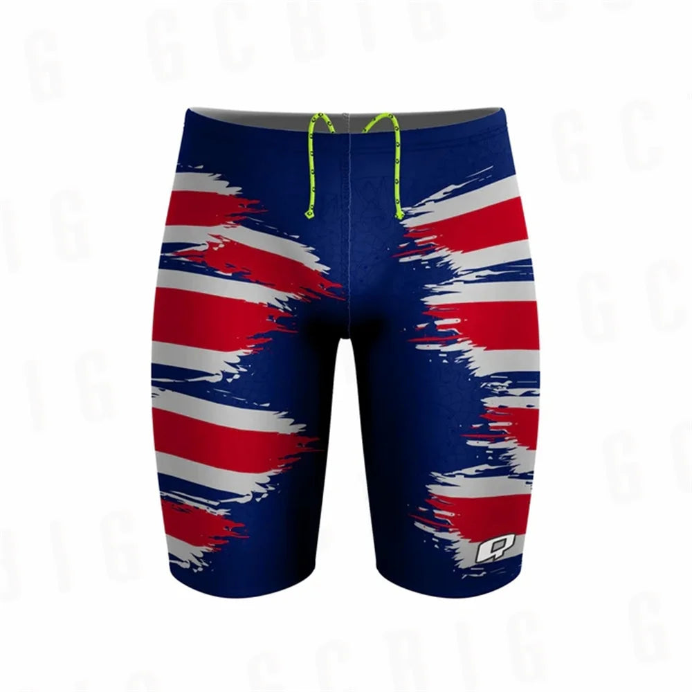 Brazil Men Beach Swimming Summer Jammers Swim Endurance Athletic Training Swimsuit Trunks For Swimwear Jammer Tight Surf Shorts