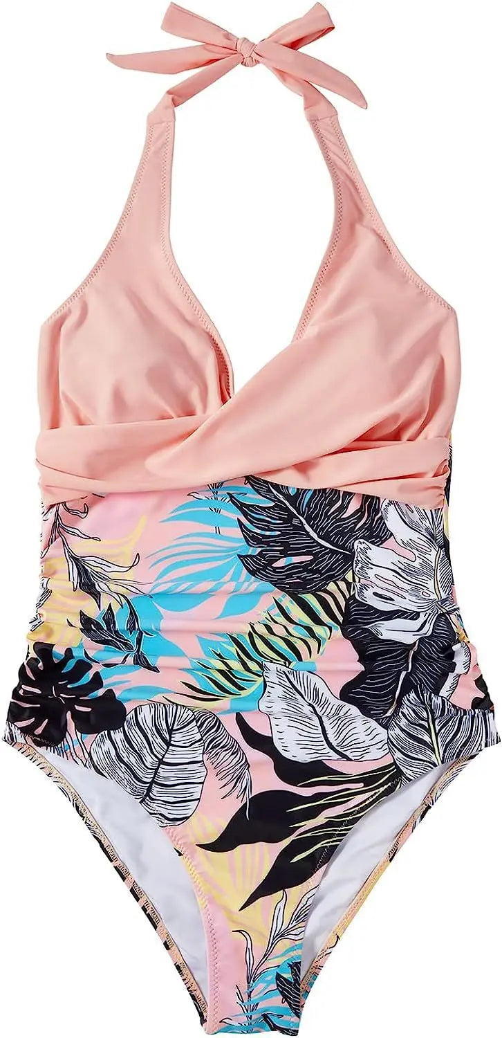 Swimwear Women One Piece Plus Size Swimsuits Closed Push Up Female Beach Swim Wear Body Bathing Suits