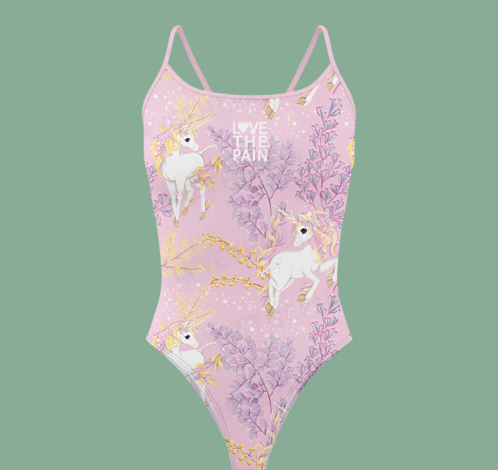 Love The Pain Women's  Bikini Thin Strap Triangle Swimsuit Competition Swimsuit Summer Function Training Print Bathing Suit