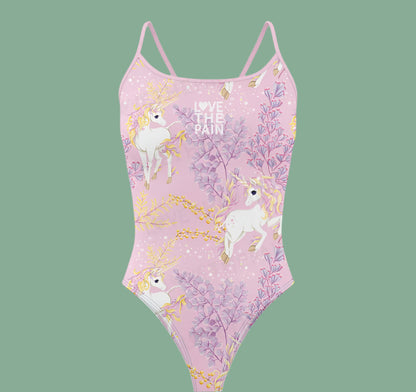 Love The Pain Women's  Bikini Thin Strap Triangle Swimsuit Competition Swimsuit Summer Function Training Print Bathing Suit