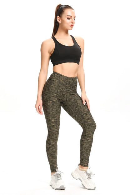 Sports Fitness Peach Lifting Hip Yoga Gym Pants Workout Booty Scrunch Butt Leggings Seamless Lift Low Waist for Women