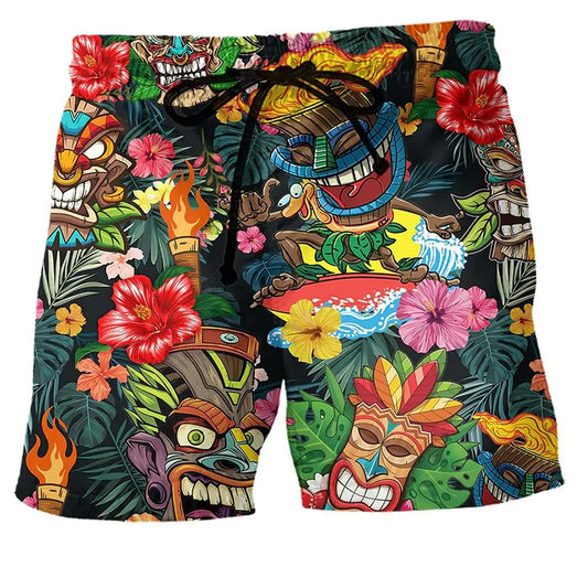 Men's Swimwear Shorts Skull 3D Printed Surfing Board Shorts Kids Beach Shorts Men's Swim Trunks Masculine Briefs Boys Trunks