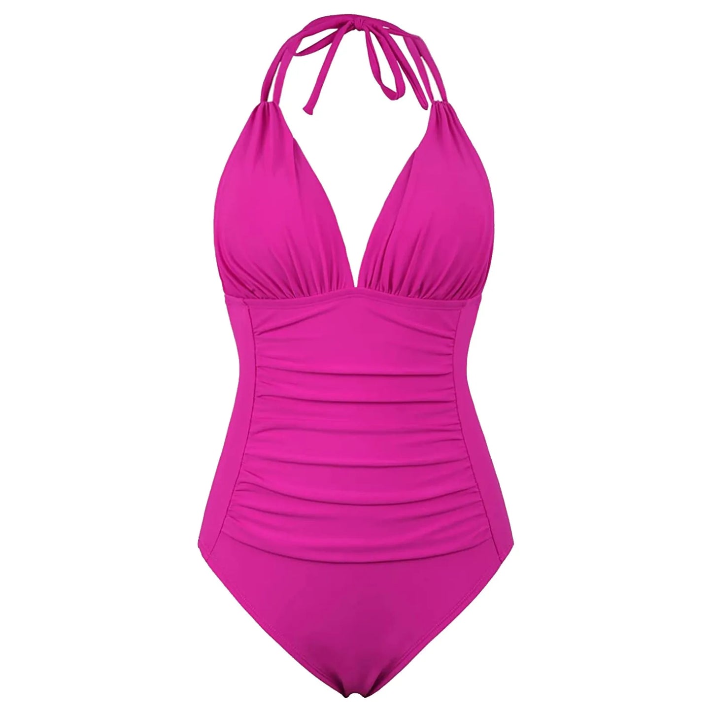 Solid Colours Sexy Female One-Piece Push Up Women Swimsuit Bathing Suit For Pool Beach Wear