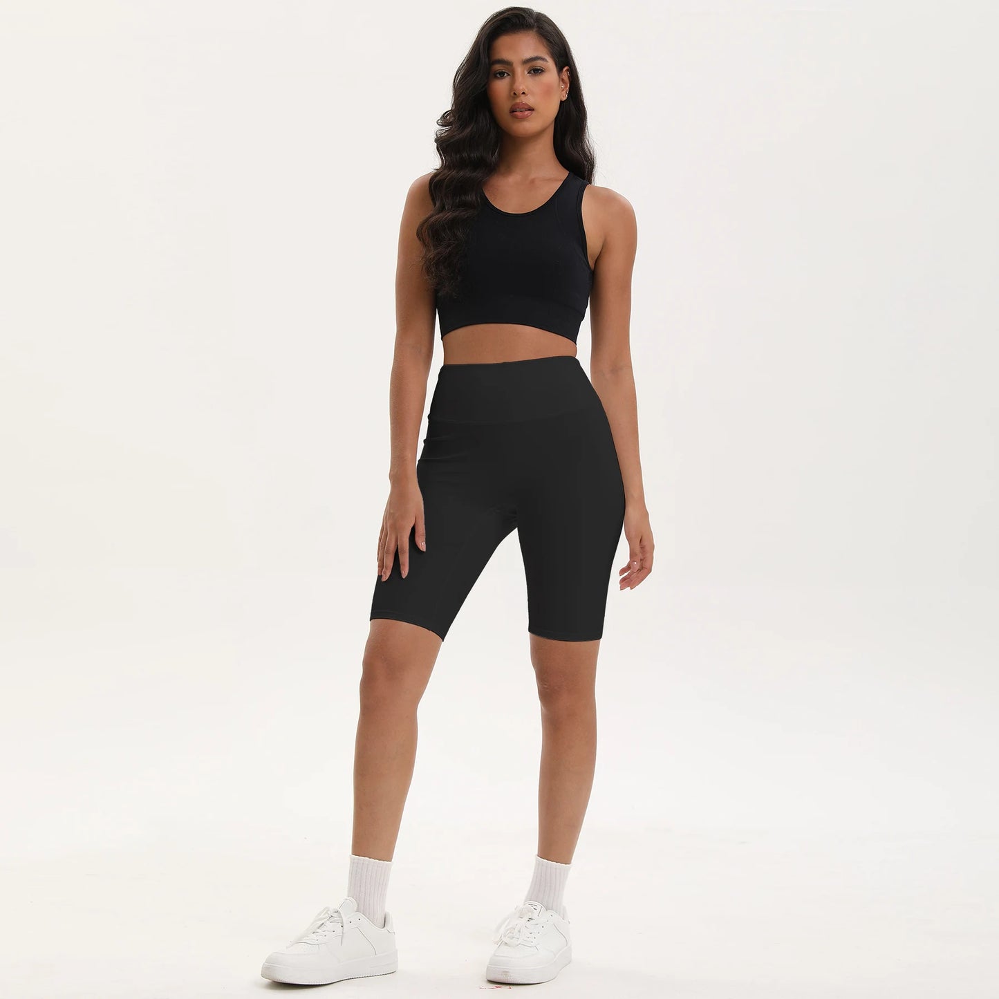S-XXXL Bike Shorts Women High Waist 3 Pockets Workout Yoga Shorts Stretch Gym Fitness Comfort Ready to Wear Activewear Running Pants