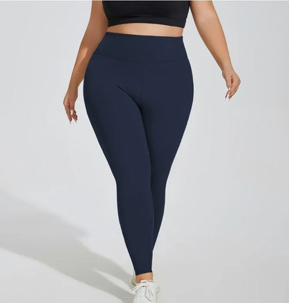 L-4XL Plus Size Sports Pants Lines Lifting Buttocks Sports Tight Pants Women High Waist Elastic Fitness Running Yoga Pants