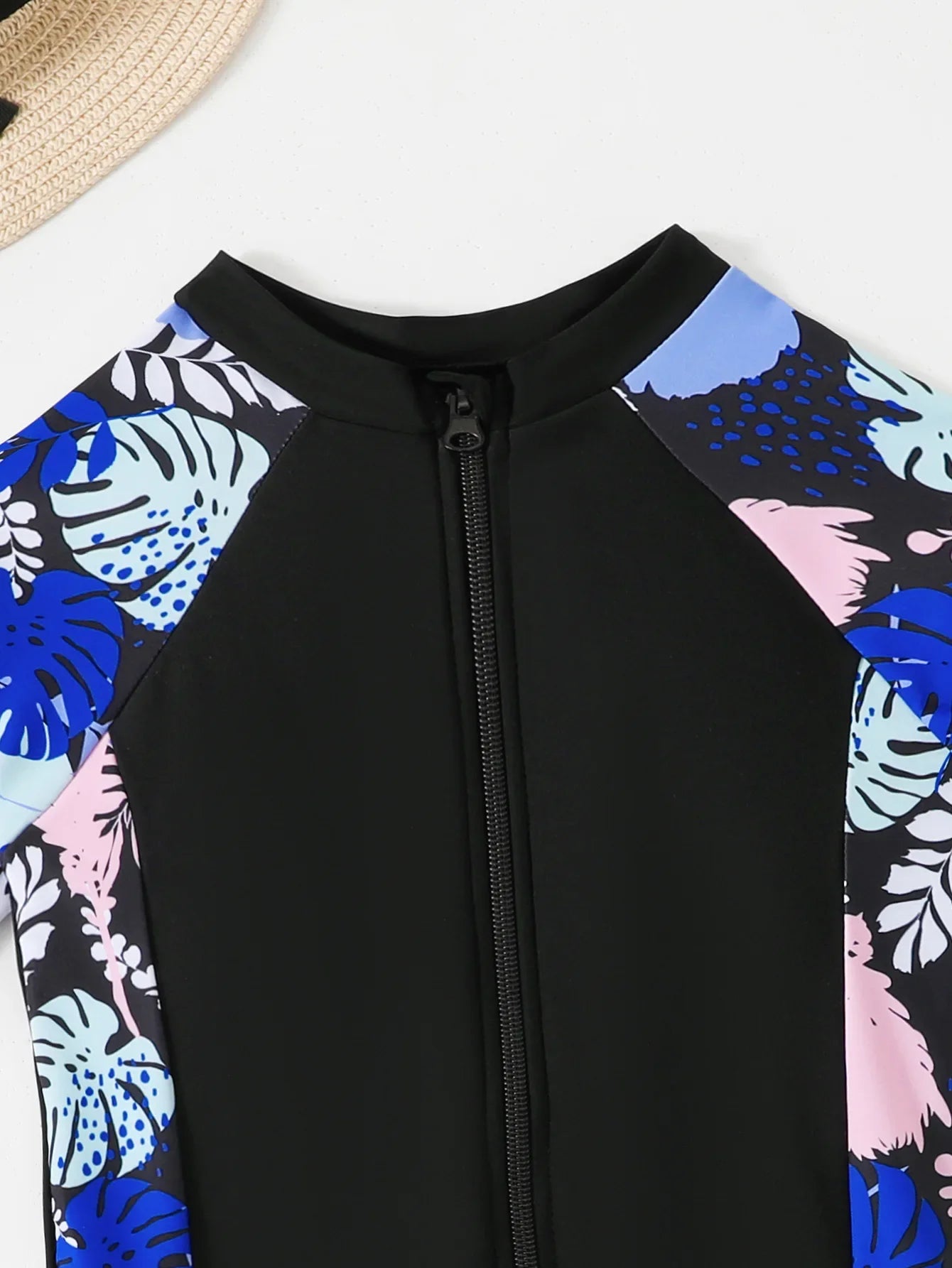 Kids Girls One Piece Swimsuit Short Sleeve Swimwear Boyleg Sports Rash guard Shorty Children Surfing Suits 7-12 Years Jumpsuit
